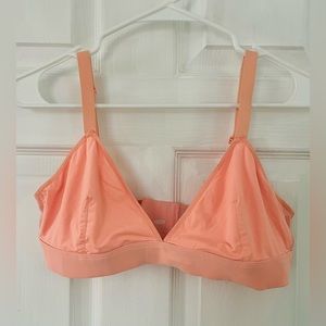 NWOT Parade Triangle Bralette Women’s Size Large Peach Coral Neon